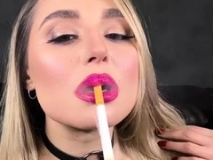 Hot blonde with big boobs solo