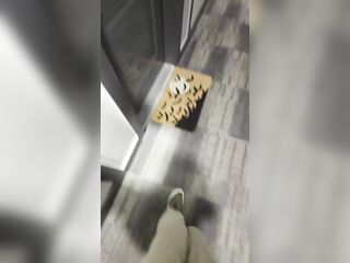 Getting hope despairing to piddle but the washroom door was locked