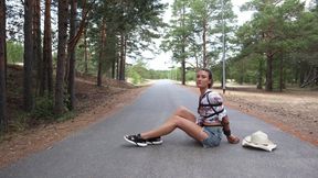 Sofi_ Walk in bondage through the forest by the sea_ Part 2