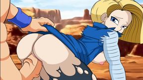 ANDROID 18 SURPRISED WITH A COCK (DRAGON BALL HENTAI)