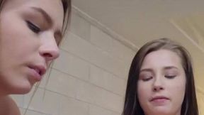 Porn Video @Blowjob & #POV #Big Dick #Threesome #Brunette #Blonde #Teen with @Alex Blake & @Alex Carolina by @Mofos