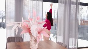 Teen babe Amelia Ost gets fingered and Masturbates to Orgasm