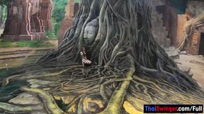 Art museum visit with big ass Thai GF got her horny for sex