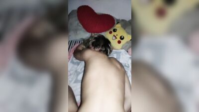 Twink, 18 Year Old rides big bear cock