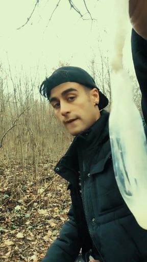 Middle Eastern Guy Swallows Cum From Found Friends Condom and Then Big Cums on Eated Condom