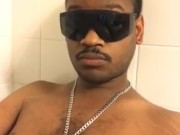 Relaxed in hot bubble bath
