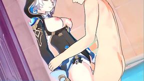 Cipher and Firefly take in so much Cum in their Pussies - Honkai Star Rail