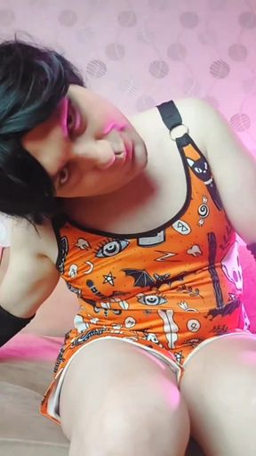 Halloween Cute Dressed Pretty Femboy