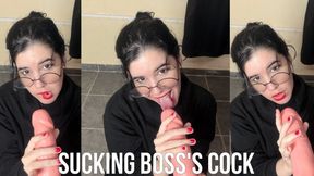 Sucking boss's cock (NON NUDE)