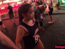Super tiny Thai teen shows guy around