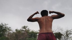 Indian XHard - Living in forest alone doing hard-core exercises