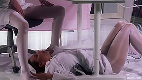 Lesbian Nurses In Pantyhose Crazy Porn Video With Rossy Bush