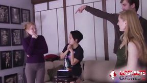 Julie, Hope, Kyle, and Sparrow end up fucking after the games - hardcore fucking with a cumshot finish