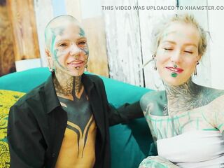 Goth Hotty and Trans Lesbian Session with Fantasy Toy