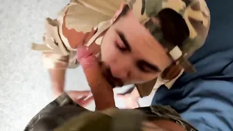 Military Men Bareback Fuck and Blowjob in Hardcore Anal Session