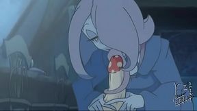 Little Witch Academia - Sucy es una perra que le encanta chupar hongos