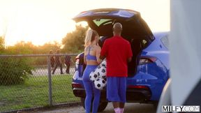 Fit Soccer Mom Enjoys Intense Interracial Encounter with Young Coach