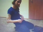 Dirty Slutt Whore Peeing On Towel; Refilm Via Phone, 1st File Had Bad Codec