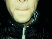 Play with cruiser´s cum in mouth on my knees after he left