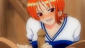Cat Burglar Nami Indulging Herself With A Man Meat Snack
