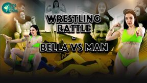 WRESTLING BATTLE - BELLA VS MAN