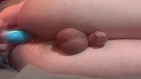Femboy Twink Fucks Cum Out of Himself