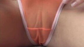 Lexy Lohan showing natural tits & cameltoe closeup