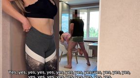 Hot Stepmom Pounced On Me And Fucked Me After My Sex With Girlfriend - Russian Amateur With Talk And English Subtitles
