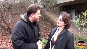 Older Woman Accepts an Offer for Sex in Public