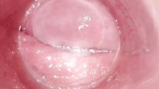 Having Fun with clear plug cervix see