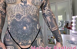 Metallic dark blue micro bikini try on haul melody radford