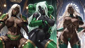 hot space marines sexy pose (ai animation)