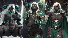hot space marines sexy pose (ai animation)