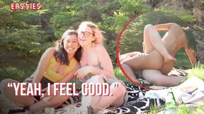 Ersties - Hanna & Jin Find a Spot in the Woods to Going Lesbian