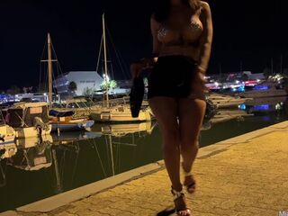 Provoked so much that that guy could no longer resist and bang her in the public parking lot