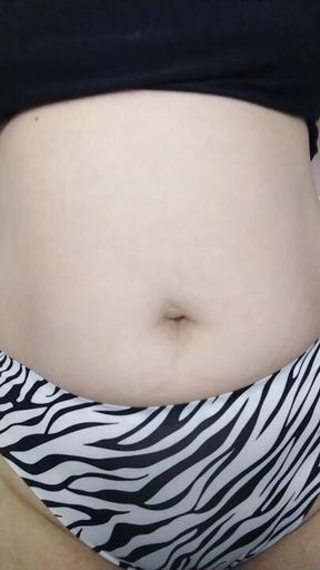 My soft belly. My belly button.