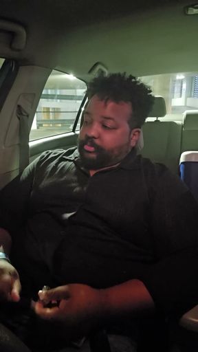 Black Daddy Cums in Public Parking Lot