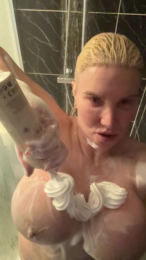 POV: Caught in the Shower…fuck My 34jj Tits!