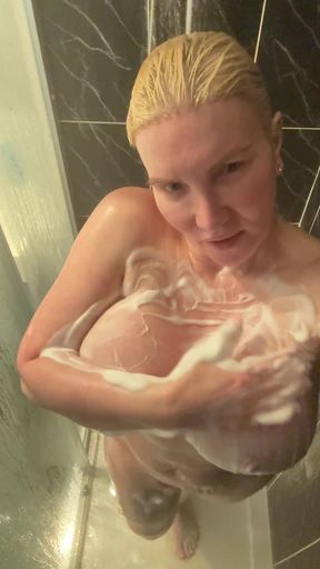 POV: Caught in the Shower…fuck My 34jj Tits!
