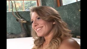 Cock buried in throat