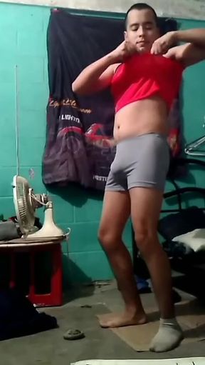 Jesus shirtless in boxer making goose cupcake smoothie video of 2020