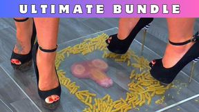 Trample Kitchen 1 - Making Meals Under Our 6 Inch Heels - 185 Ultimate Bundle - Goddess Amber - Miss Lucy - Trample Trampling Cock Balls Food Crush