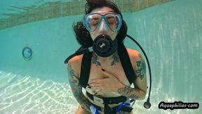 Aquaphilias- Mia Hope- FINALLY Some alone time in the Pool on SCUBA