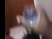 Big black cock pouring out cum like its raining