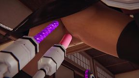 Tifa Lockhart's steamy 3D session on the sex machine