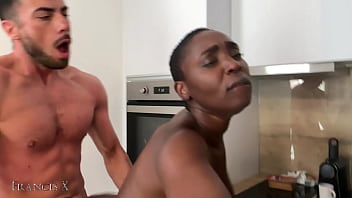 Black Slut Wakes Me with BJ and I Destroy Her in Kitchen