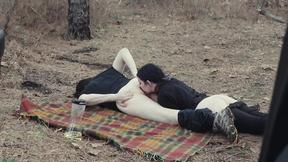 ”Roadtrip tart gets prick, piss & booty”