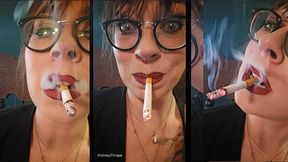 Selfie Smoking with Ms Thrope