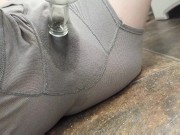 Trans Twink Plays With Boy Pussy In Bathroom, Makes A Mess!! - Compilation Vid