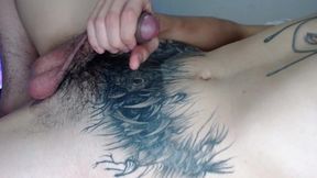 intense masturbation until i cum on my belly